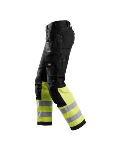Snickers Workwear Varselbyxa med hölsterfickor i bomull, klass 1