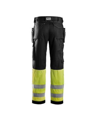 Snickers Workwear Varselbyxa med hölsterfickor i bomull, klass 1