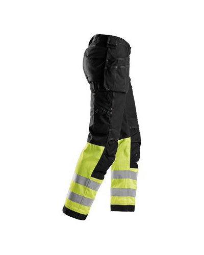 Snickers Workwear Varselbyxa med hölsterfickor i bomull, klass 1