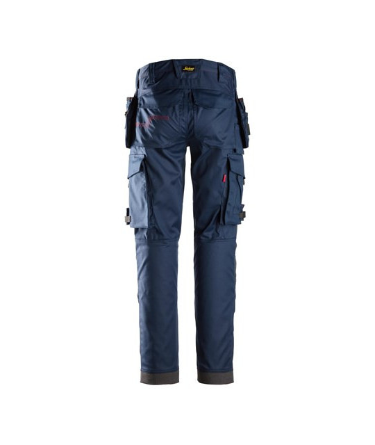 Work trousers with stretch and holster pockets