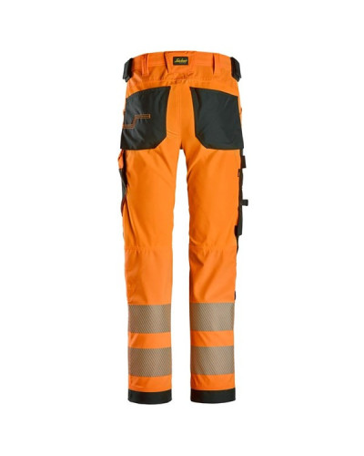 High-visibility trousers with 4-way stretch, class 2