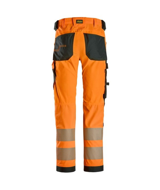 High-visibility trousers with 4-way stretch, class 2
