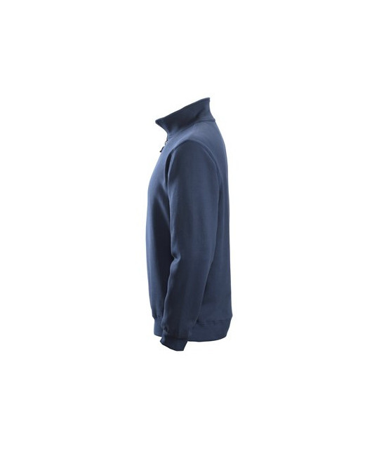 Sweatshirt with half-length zipper