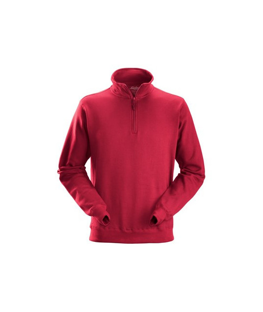 Snickers Workwear Sweatshirt med halvlång dragkedja