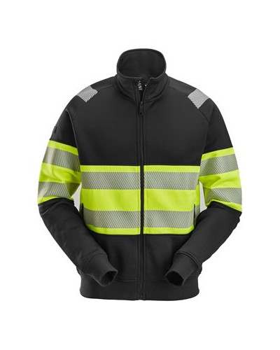 High-visibility jacket with full-length zipper, class 1