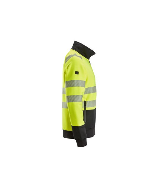 High-visibility jacket with full-length zipper, class 2