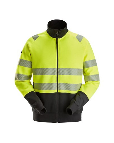 High-visibility jacket with full-length zipper, class 2