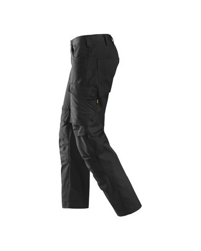 Service trousers with knee pad pockets