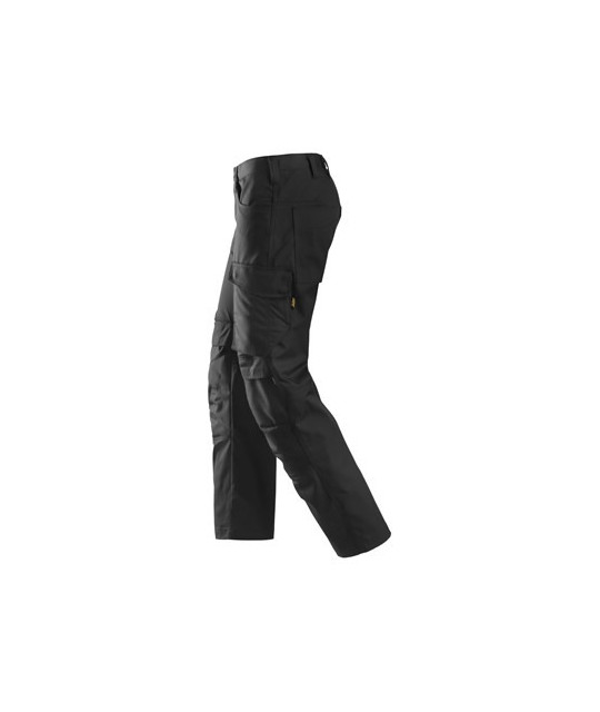 Service trousers with knee pad pockets