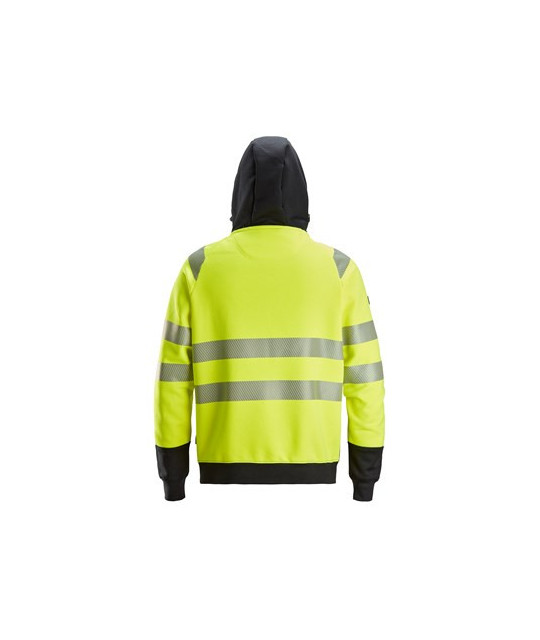 Snickers Workwear Huvtröja med hellång dragkedja, varsel klass 2