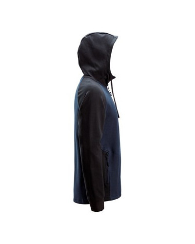 Two-tone zip hoodie