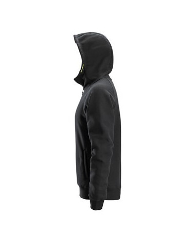 Logo hoodie with full-length zip