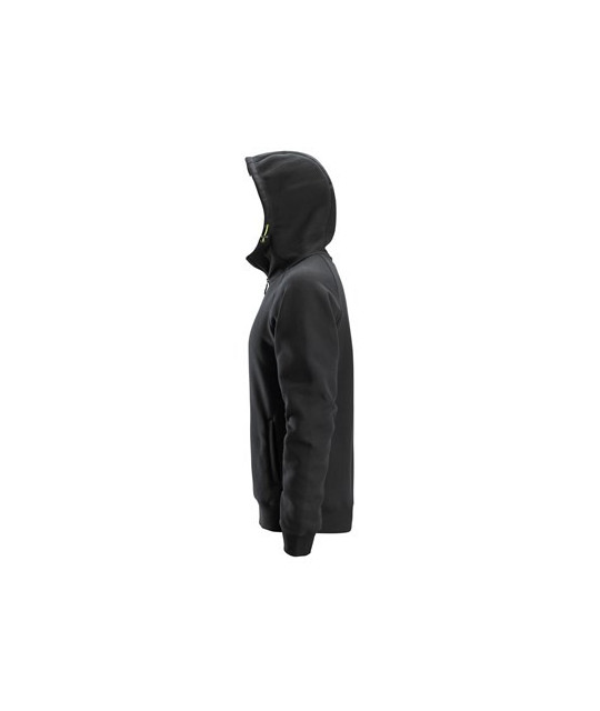 Logo hoodie with full-length zip