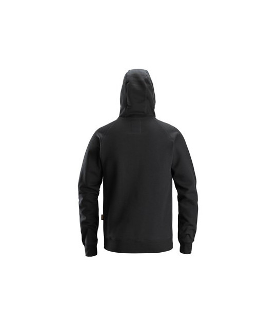 Logo hoodie with full-length zip
