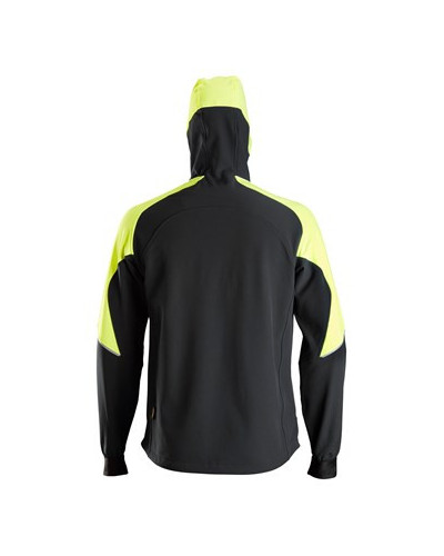 Neon colored hoodie with full-length zipper