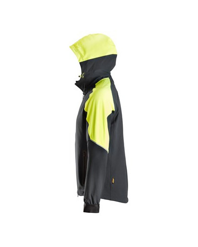 Neon colored hoodie with full-length zipper