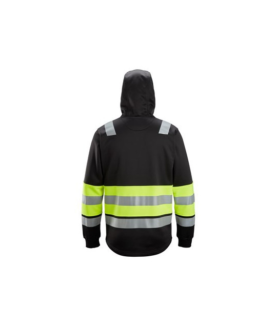 Snickers Workwear Huvtröja med hellång dragkedja, varsel klass 1