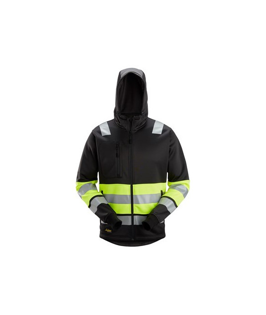 Snickers Workwear Huvtröja med hellång dragkedja, varsel klass 1