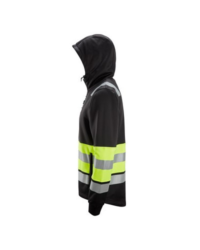 Snickers Workwear Huvtröja med hellång dragkedja, varsel klass 1