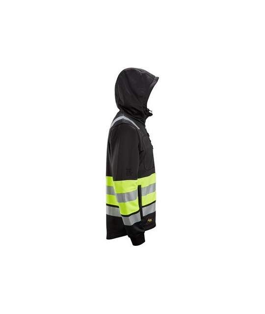 Snickers Workwear Huvtröja med hellång dragkedja, varsel klass 1