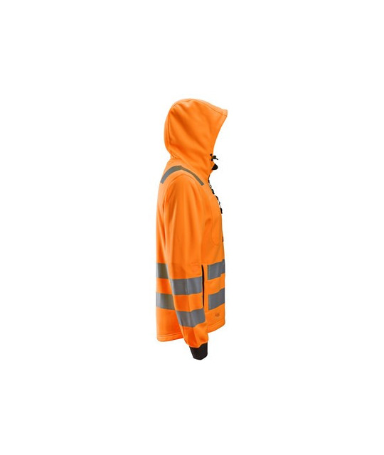 Hooded jacket with high visibility class 2/3