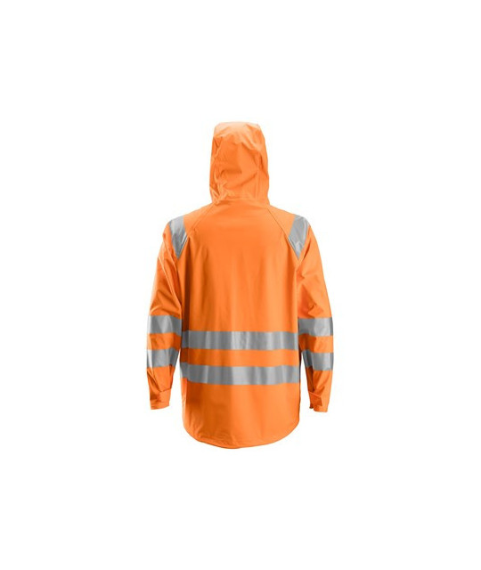 Snickers Workwear Regnjacka PU, varsel klass 3