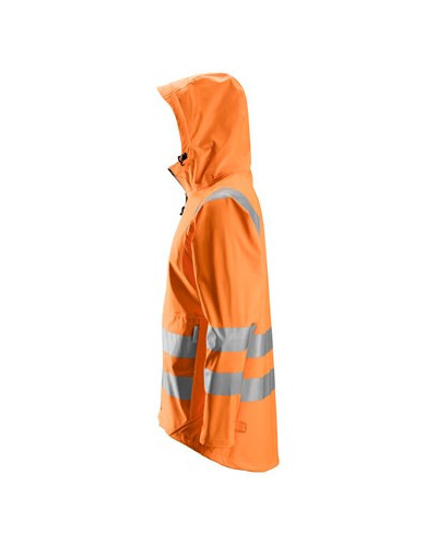 Snickers Workwear Regnjacka PU, varsel klass 3