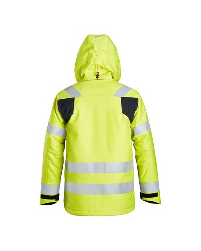Snickers Workwear Fodrad jacka med huva, varsel klass 3