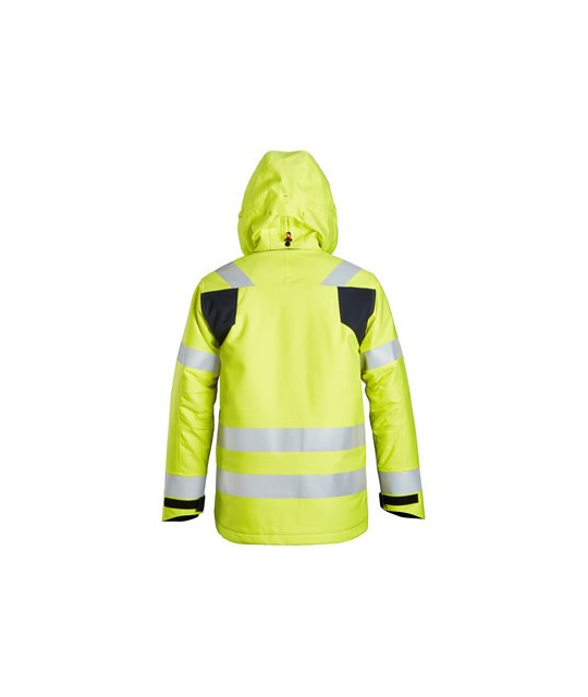 Snickers Workwear Fodrad jacka med huva, varsel klass 3