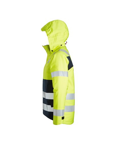 Lined high-visibility jacket with hood, 3 o'clock