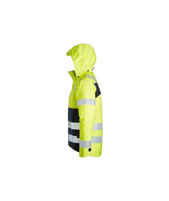 Snickers Workwear Fodrad jacka med huva, varsel klass 3