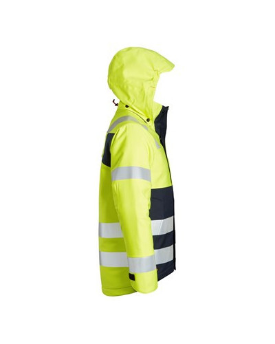 Snickers Workwear Fodrad jacka med huva, varsel klass 3