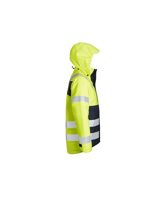 Snickers Workwear Fodrad jacka med huva, varsel klass 3