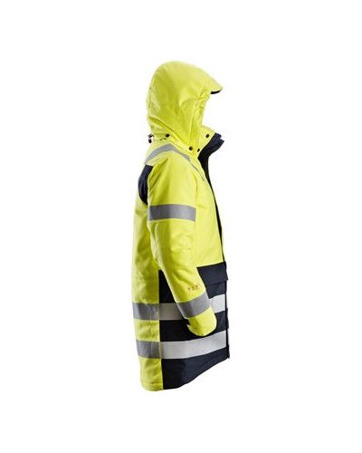 Lined high-visibility parka, 3 o'clock