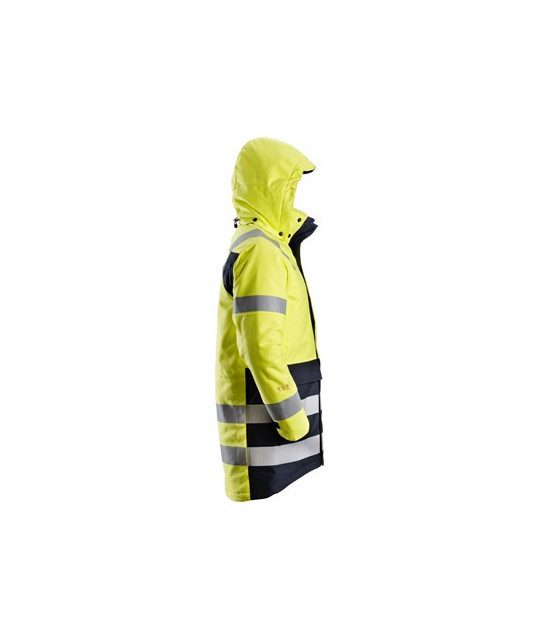 Lined high-visibility parka, 3 o'clock