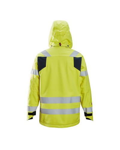 Waterproof shell jacket warning, 3 o'clock