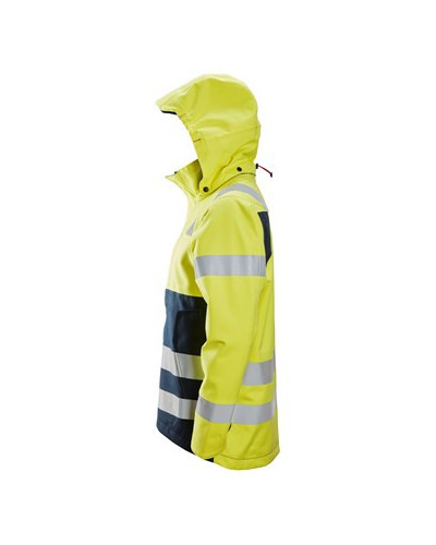 Waterproof shell jacket warning, 3 o'clock