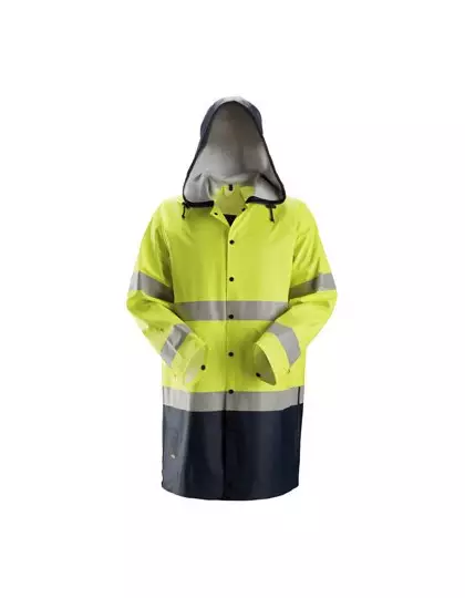 Snickers Workwear Regnjacka PU, varsel klass 3