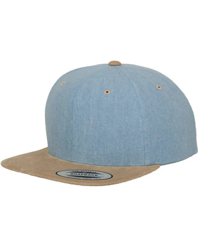 Chambray-Suede Snapback