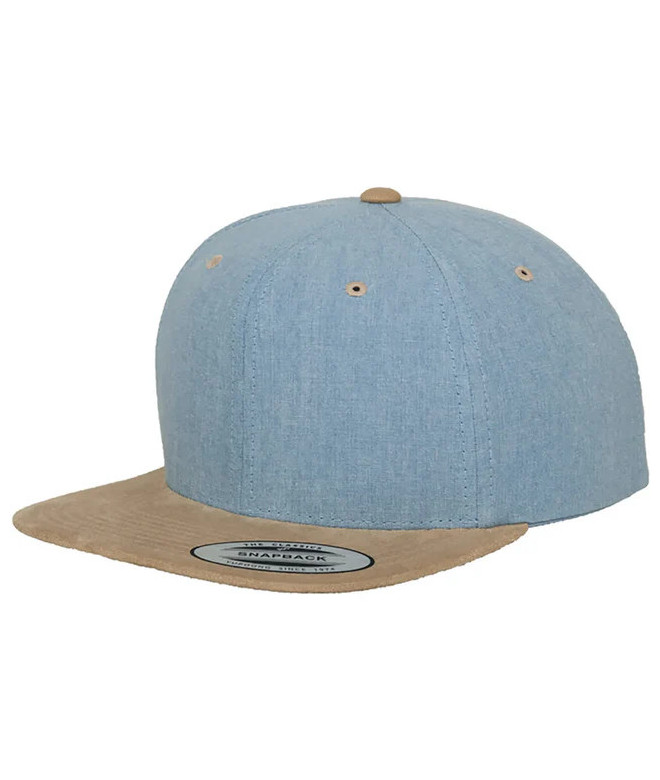 Chambray-Suede Snapback