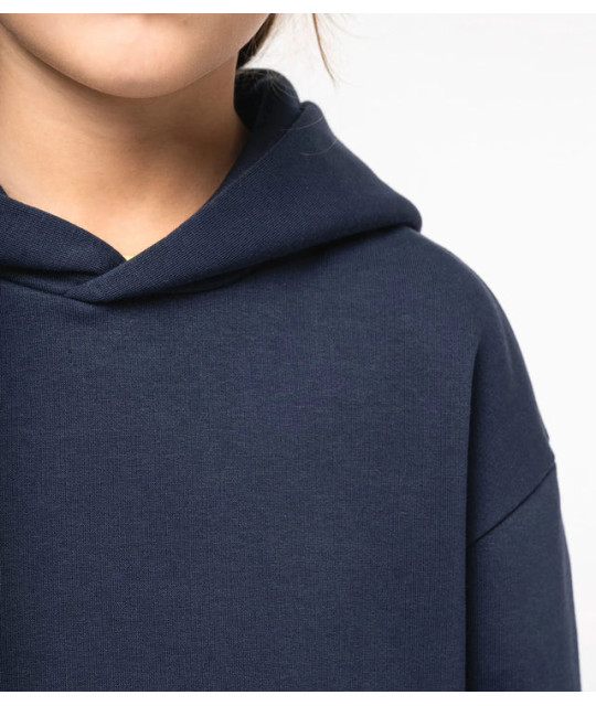 Eco-Friendly Kids' Oversize Hooded Sweatshirt
