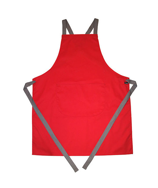 Apron With Grey Ties Crossover