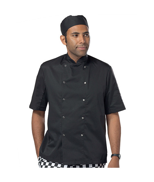Short Sleeve Snap Stud Fastening Jacket