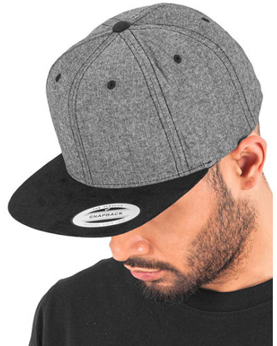 Chambray-Suede Snapback
