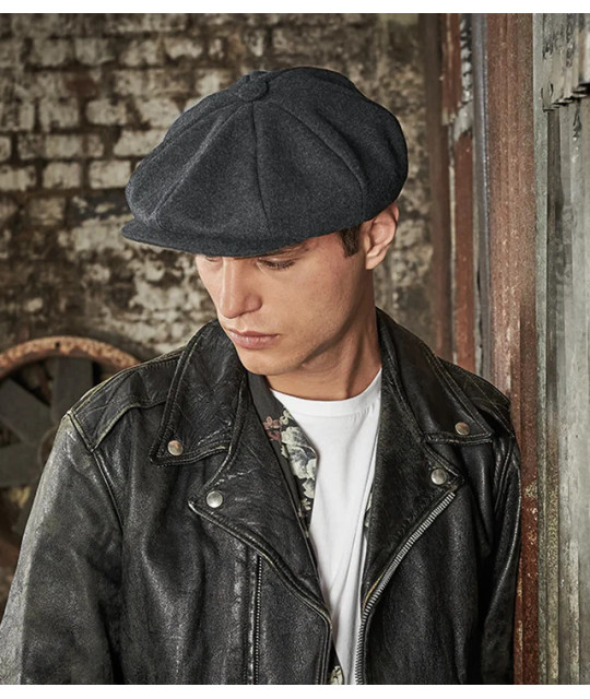 Beechfield Melton Wool Baker Boy Cap