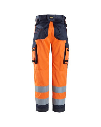 Snickers Workwear Arbetsbyxa, varselorange klass 2
