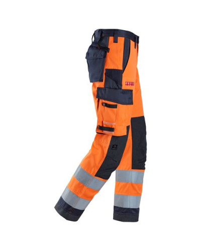 Snickers Workwear Arbetsbyxa, varselorange klass 2