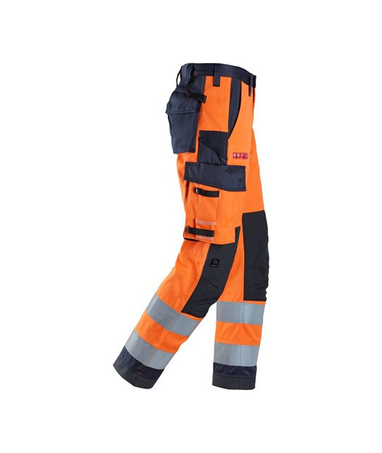 Snickers Workwear Arbetsbyxa, varselorange klass 2