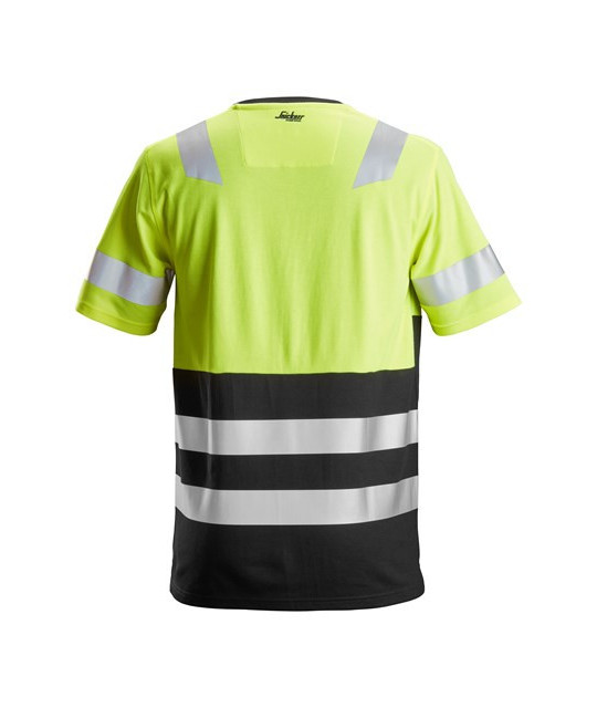 Short-sleeved high-visibility shirt, high-visibility class 1