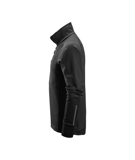 Midlayer with full-length zipper